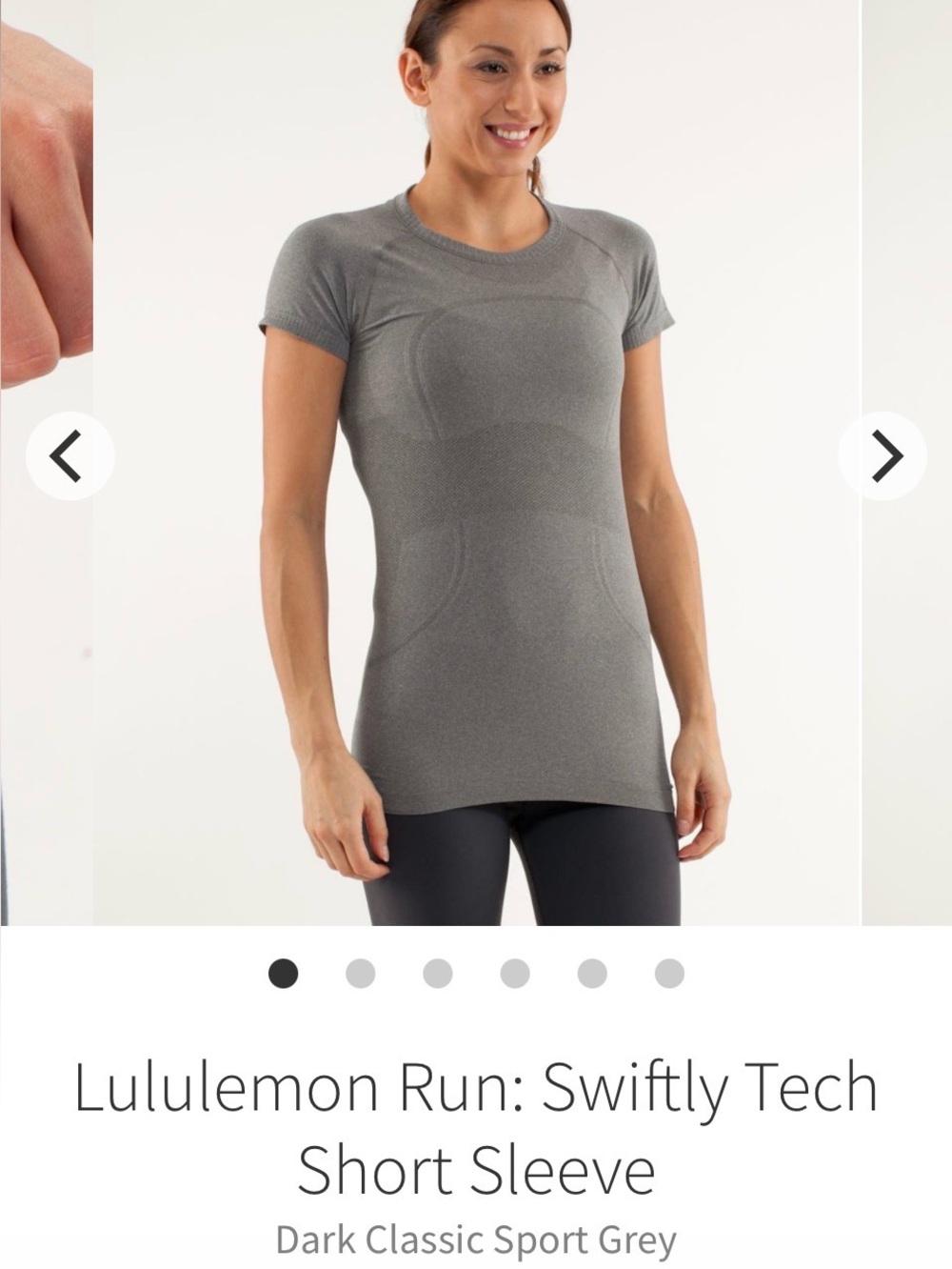 Lululemon Swiftly Tech Short Sleeve Tee - Dark Classic Sport Grey